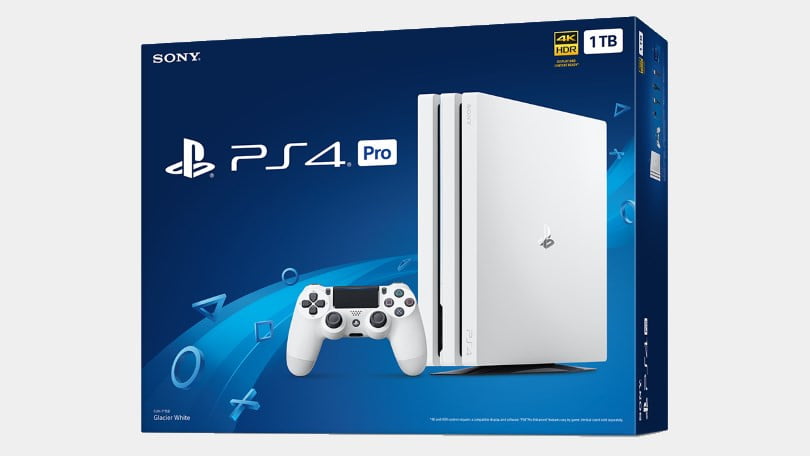 Sony PlayStation 4 Pro 1TB Gaming Console, Glacier White, CUH 