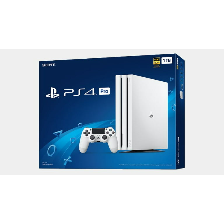 Sony PlayStation 4 Pro 1TB Gaming Console, Glacier White, CUH-7215B System -