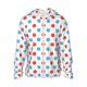 thumbnail image 1 of Fotbe Red Blue Polka Dots Chaqueta con Protección Solar UPF 50+ para Hombre y Mujer, Camisa con Capucha y Bolsillos-Large, 1 of 7