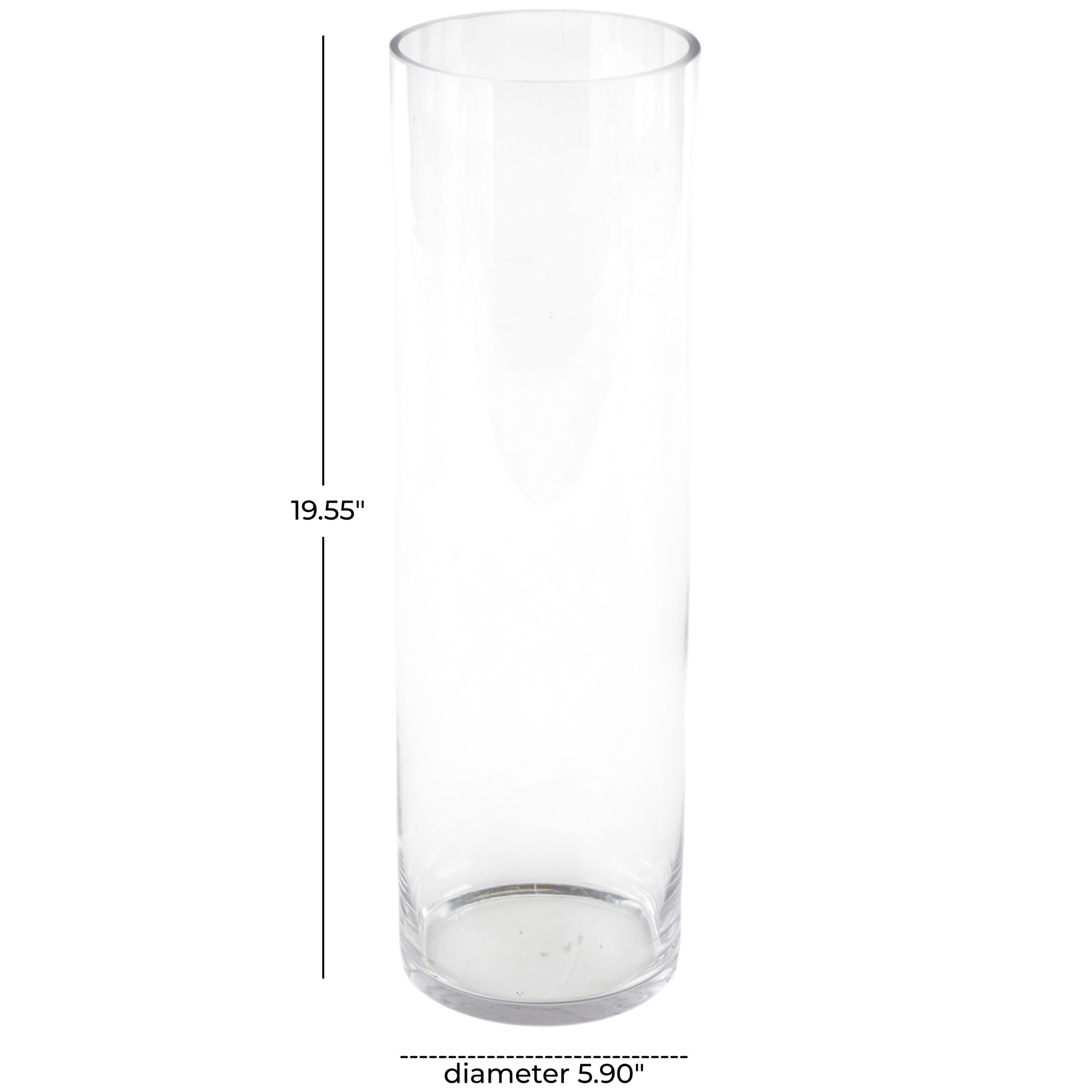 DecMode 20" Tall Glass Vase