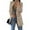 Khaki, variant on Azrian Womens Coats and Jackets,Women Casual Solid Color Corduroy Long Sleeve Hollow Out Sweater Coat