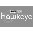 thumbnail image 2 of Women's Marvel Hawkeye Black Logo  Racerback Tank Top Gray Heather Medium, 2 of 4