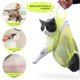 thumbnail image 3 of Bolsa de lavado de malla para gatos Aseo de mascotas Restricción de mordedura de baño Sin rasguños (Amarillo) Likrtyny Mascotas, 3 of 9