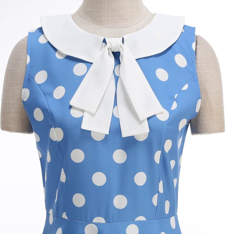 a line dress 50s style Pleated Aline