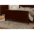 thumbnail image 5 of Gorgeous Cherry 3pc Beautiful Louis Philippe Style Queen Size Sleigh Bed and 2x Nightstand Set Wooden Bedroom Furniture, 5 of 10