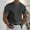 Gray, variant on Men's casual solid color V-neck gentleman's business short-sleeved fitness T-shirt Pink 3X