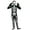 A, variant on SILVERCELL 5-15T Teens Kids Halloween Costumes Glow in the Dark Skeleton Costume One-Piece Jumpsuit for Boys and Girls