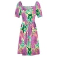 thumbnail image 6 of Nalani Hawaiian Tropical Garden - Fuchsia Dress dresses for womens elegant women's dresses for wedding, 6 of 7