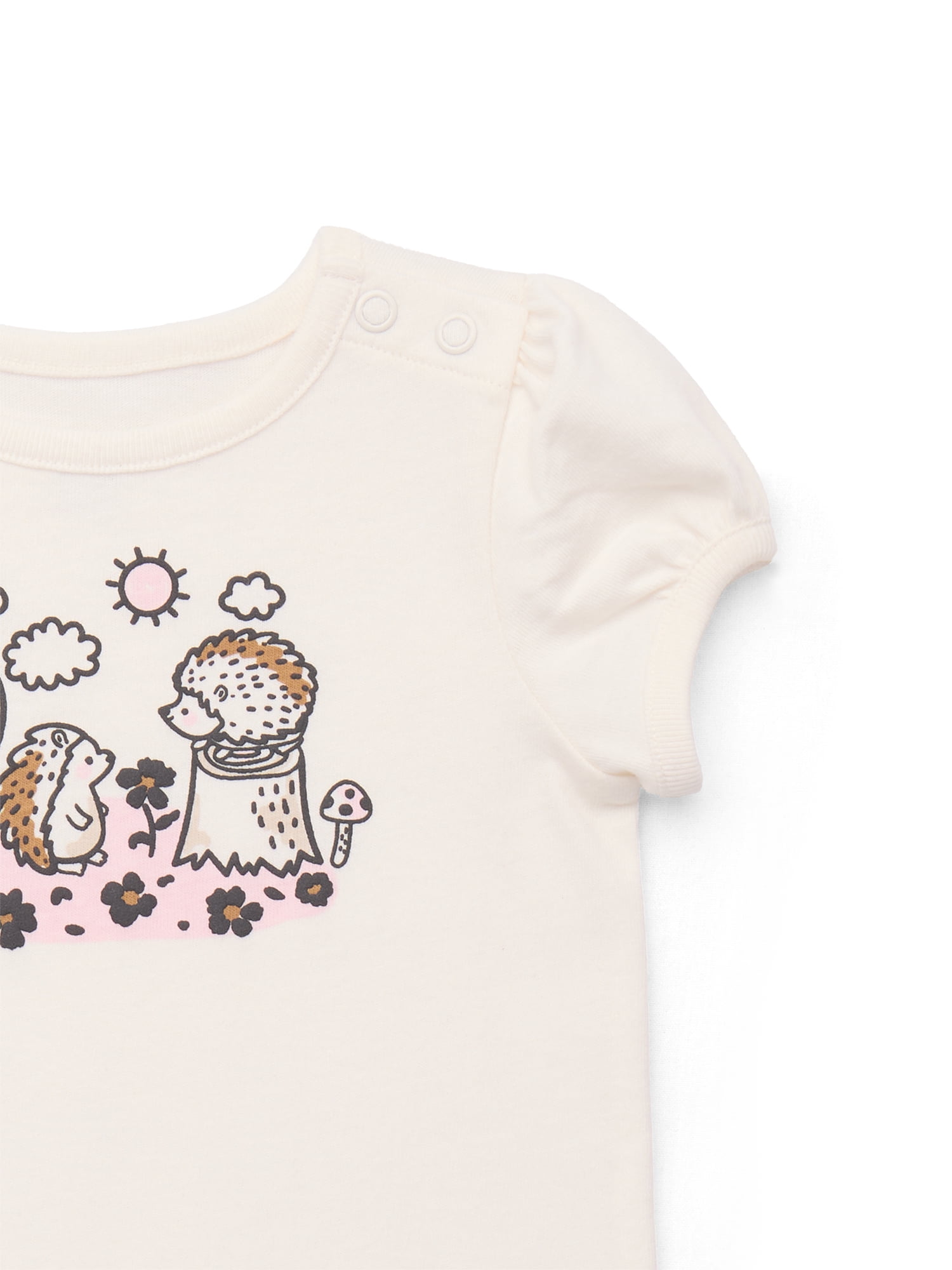 Garanimals Newborn Baby Boy, Girl & Unisex Cotton Short Sleeve Bodysuits, Sizes 0–24 Months, Single & 4-Pack