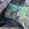 thumbnail image 3 of Polar Bear Fabric By The Yard, Arctic Landscape Outdoor Fabric, Natural Aurora Upholstery Fabric, Animal Bear Decorative Fabric For Teens Kids For Upholstery And Home Accents, 10 Yards, 3 of 5