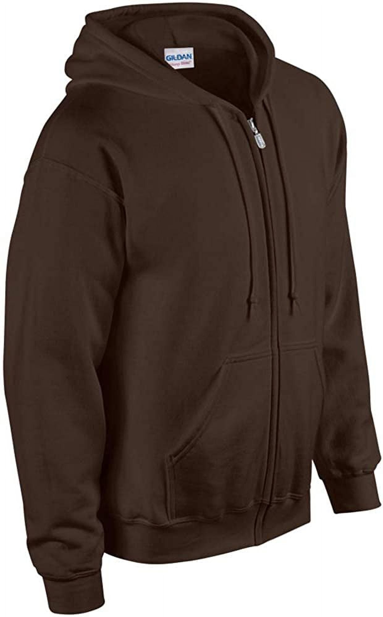Gildan Mens Heavy Blend&nbsp;Full Zip Hooded Sweatshirt, L, Forest