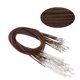 thumbnail image 3 of 100pcs 1.5mm Correa de collar de cadena de cera DIY Cuerda colgante Accesorios de la joyería Colgantes (Café), 3 of 5