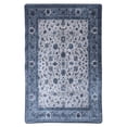 thumbnail image 1 of Colle Distressed Floral Oriental Area Rug, Silver Grey / Blue, 1 of 5