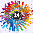 thumbnail image 6 of Xueyu Liquid Chalk Marker, Dry Erase Marker Pens, Pack of 24, 6mm Reversible Tips, for Blackboard, Glass, Car Windows, Multicolored, 6 of 8