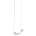 thumbnail image 2 of 925 Sterling Silver Rhodium-plated Hope w/CZ Dove Necklace Pendant / Charm, 2 of 3