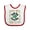 White and Red, variant on Inktastic Earth Day Every Day 2025 Environmental Girls Baby Bib