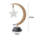 thumbnail image 2 of Lámpara de mesa decorativa, lámpara de noche de luna, lámpara de luz LED con hilo de algodón enrollado, 2 of 5