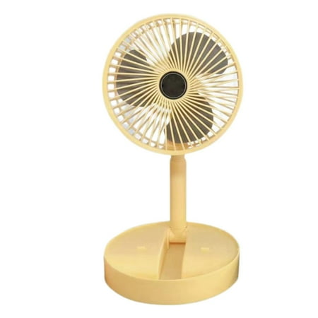 

KXBDSFY Telescopic Folding Fan 2024 New Portable Usb Rechargeable Desk Fan for Travel Silent Stand Up Fan Wireless Folding Oscillating Compact Floor Standing Fans for Dorm ＆ Bedroom Home Decor
