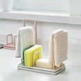thumbnail image 4 of LUDLZ Kitchen Sponge Holder Polypropylene Sink Caddy with Drain Pan, 317, 4 of 7
