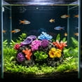 thumbnail image 3 of Tarmeek Aquarium Coral Ornament Resin Cave Hideout for Fish Tank Decor, Multicolor Hollow Rock Shelter for Shrimp Cichlid Betta Small Fish Breeding Hiding, 17x10cm Easy Clean Artificial Reef, 3 of 7