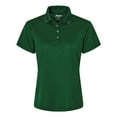 thumbnail image 4 of Paragon Women's Saratoga Performance Mini Mesh Polo, 100% Polyester Tee 4-Button Placket Shirts, Forest Green, L, 4 of 4