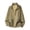 Khaki, variant on Annhoo Zip Up Jackets for Men Long Sleeve Stand Collar Lightweight Outerwear with Pockets Casual Running Jackets