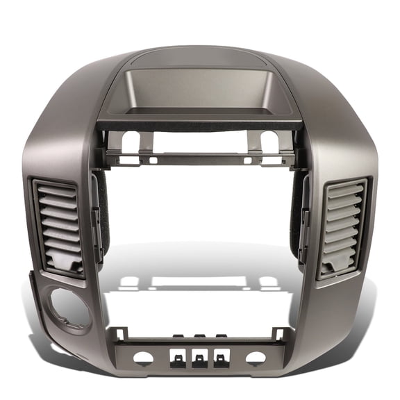 DNA Motoring ZTL-Y-0147 for 2004 to 2006 Nissan Titan Armada Center Dash Audio Vent Trim Surround Instrument Panel Bezel Cover Lid without Speaker 05