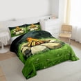 thumbnail image 3 of Feelyou Happy Camping Bedding Comforter Set for Kids, Rustic Farmhouse Adventure Twin Comforter Sets, Jungle Camper Reversible Bedding Set, Lightweight Room Decor, 2-Piece, 3 of 8