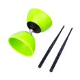 thumbnail image 2 of Juego de diábolo de yoyó chino, juguete de malabarismo para fortalecer la coordinación mano-ojo, divertido y flexible, bola de diábolo de triple rodamiento para niños. Verde L, 2 of 8