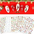thumbnail image 3 of yeacher Christmas Nail Art Stickers - Festive Nail Decorations, Model ZS-013, Single Sheet, Multi-Color Designs for DIY Nail Art, Perfect for Home or Salon Use, Easy Application on Natural or False, 3 of 6