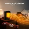 thumbnail image 2 of Moifoi 1500W Space Heater, Ceramic Small Fan Heater for Indoor Use, 2S Rapid Heating, Black, 2 of 8