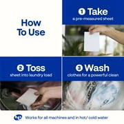 Earth Breeze Laundry Detergent Sheets, Fragrance-Free Eco Sheets, 32 Count, 64 Loads
