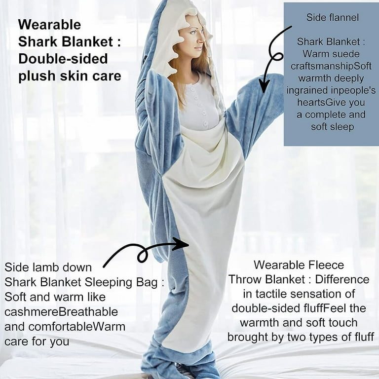 Shark Blanket Onesie - Wearable Shark Blanket