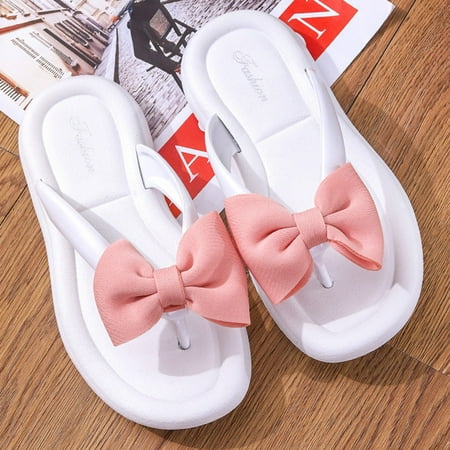 

Cathalem Women House Shoes Home Slippers Flip Flops PVC Slippers Indoor Bedroom Spring Autumn Leopard Slippers for Women Size 8 White 5.5