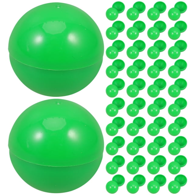 SHISUYAN 50pcs Lottery Balls Ornaments Raffle Drawing Balls Party Activity Plastic Openable Ball Props