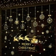thumbnail image 5 of Christmas Window Clings Sleigh Snowflake Santa Window Clings For, 5 of 5