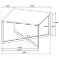 thumbnail image 7 of Tobin Square Marble Top Coffee Table White and Black, 7 of 7