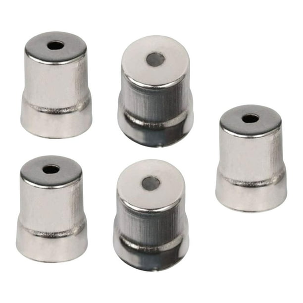 5 tapas de repuesto para horno microondas, ligeras, de gran capacidad y con soporte. Plata 14x19mm