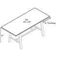 thumbnail image 6 of KFI Studios Urban Loft 8' x 3.5' Bar Table, Solid Wood Natural Top, 6 of 6