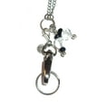 thumbnail image 4 of Hidden Hollow Beads Hematite & Crystals Lanyard ID badge holder Necklace,34", 4 of 9