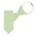 thumbnail image 3 of Jacob Alexander Boy's 11" Pretied Ready Made Solid Color Zipper Tie - Honeydew, 3 of 7