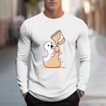 thumbnail image 2 of Tqyyweavej Chemises d'Halloween pour Hommes Grande Taille Adulte Imprimé Col Rond Manches Longues Coupe Décontractée Costumes M-5TG, 2 of 5