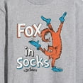 thumbnail image 3 of Dr. Seuss - Fox In Socks Jumping - Men's Long Sleeve T-Shirt, 3 of 6