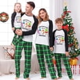 thumbnail image 3 of Pijamas familiares navideños a juego, conjuntos de pijamas verdes, My Gnomies, en julio, 3 of 4
