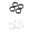 thumbnail image 1 of 4 Pack of RC Car Tire with Metal R Pins Replacement Set for WLtoys K969 1/28 RC On Road Car Spare Parts, 1 of 9