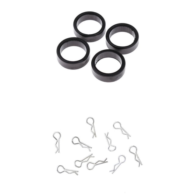 4 Pack of RC Car Tire with Metal R Pins Replacement Set for WLtoys K969 1/28 RC On Road Car Spare Parts