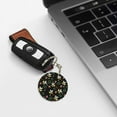 thumbnail image 6 of Naloa Bees Print Round Keychain Keychain Key Ring, Key Tag, Key Chain Bulk for Gift Accessories (Round), 6 of 7