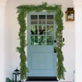 thumbnail image 4 of 6ft Christmas Garland for Mantle Wreath, Realistic Soft Imitation Cedar Wreath, Thick Wood Wreath, Suitable for Home Mantel Table, Suitable for Stair Railing Christmas Deco (C), 4 of 8