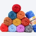 thumbnail image 6 of OOKWE 100g Chenille Velvet Yarn Wram Solid Color Hand-Knitted Thick Crochet Thread, 6 of 19