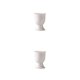 thumbnail image 3 of Kearding Desayuno huevera escritorio resistente al calor huevos bandeja soporte vino beber tazas cocina vajilla comedor blanco Blanco 2Conjunto, 3 of 6